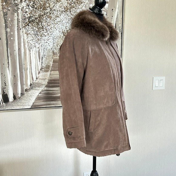 Bromley Sport Womens Thermo Lite‎ Plus Brown Full Zip Jacket NWOT - M Petite - Picture 4 of 9